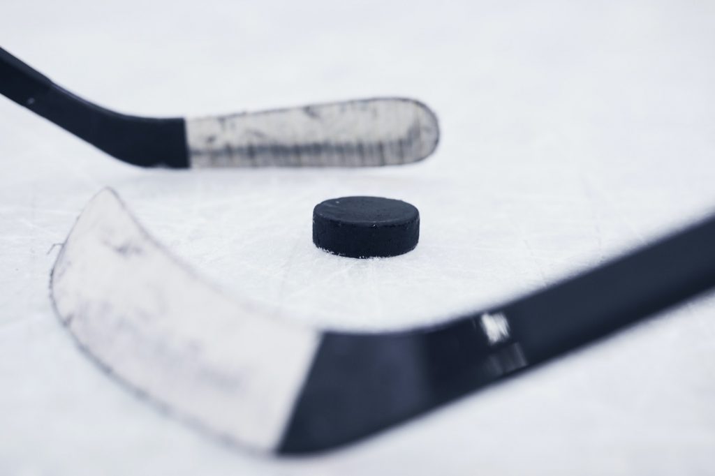 Hockey Background Closeup